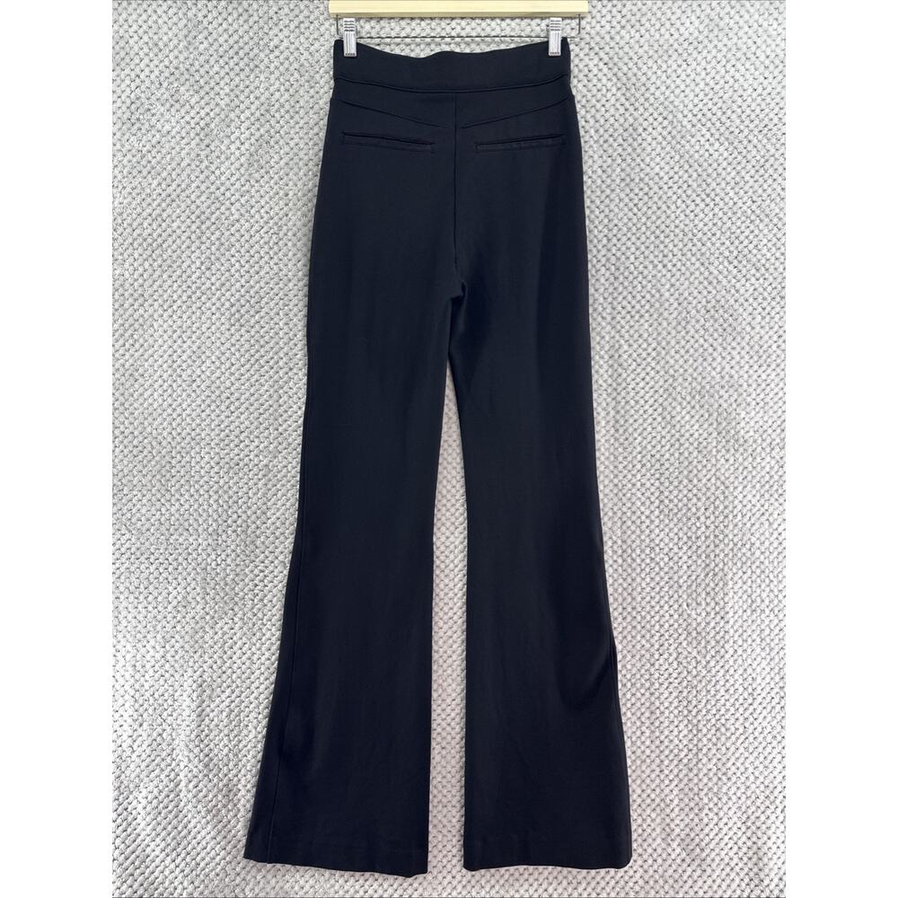 Spanx Perfetfit Ponte Flare Leg Pants Womens S Tall Black 33.5 Inseam High Rise - Picture 3 of 10